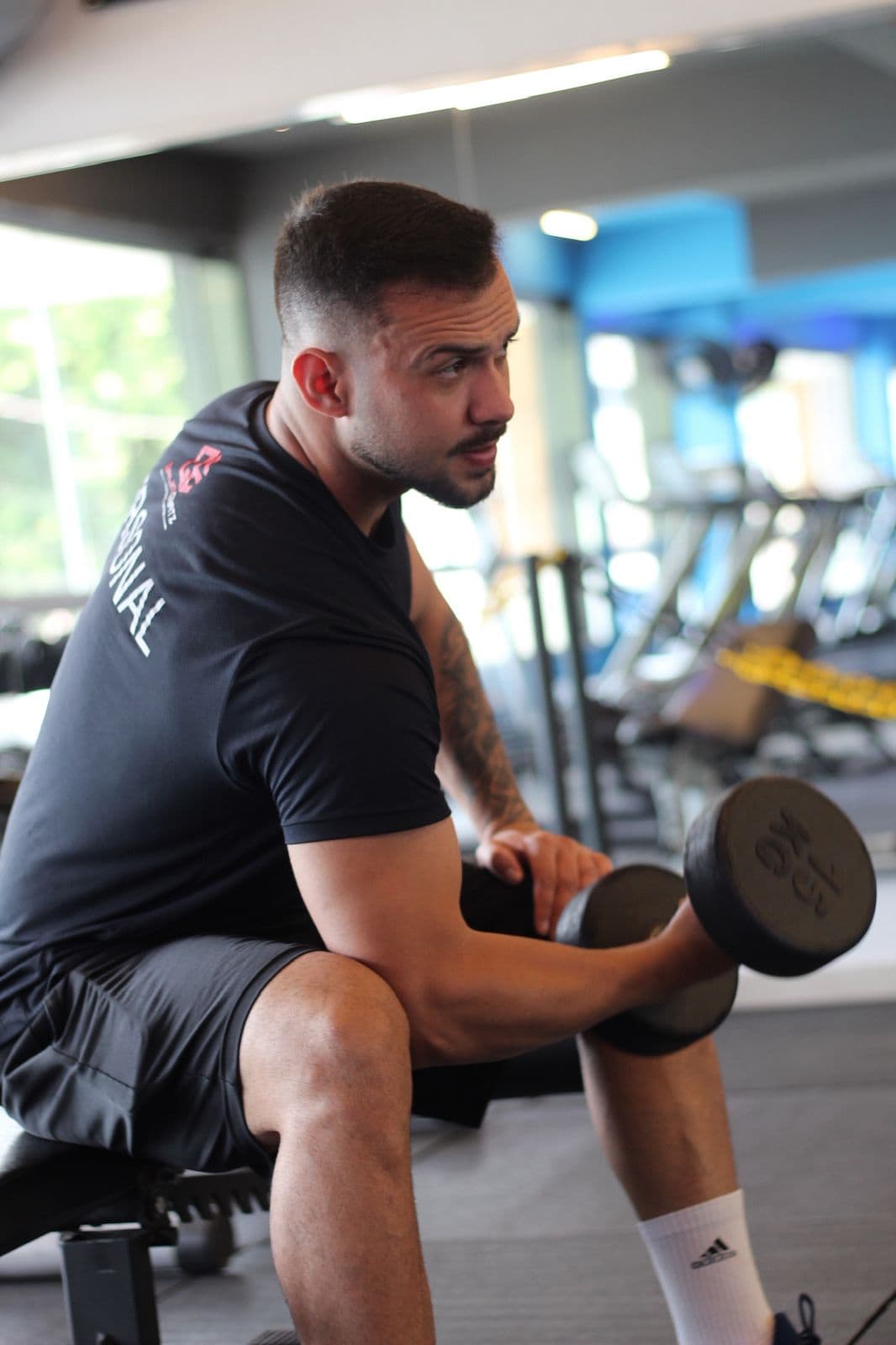 Carlos Eduardo Baumgratz — treino na academia